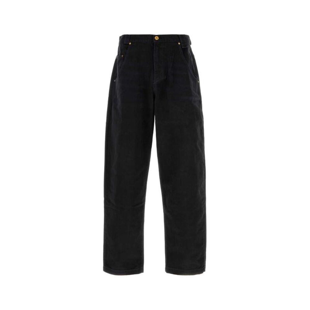 Willy Chavarria Men Black Denim Bad Boy Jeans